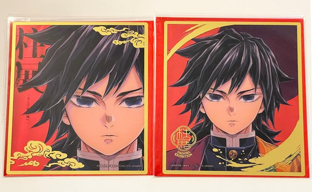 匿名配送★鬼滅の刃　柱展 冨岡義勇ランダムミニクリア色紙セット