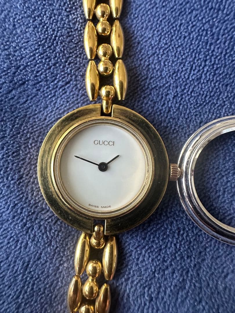 GUCCI チェンジベゼル・6色替えベゼル・箱付き・ギャランティカード付【稼働】