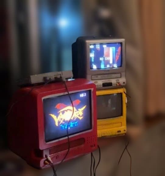 ブラウン管テレビ 3台セット（アート用カスタム）