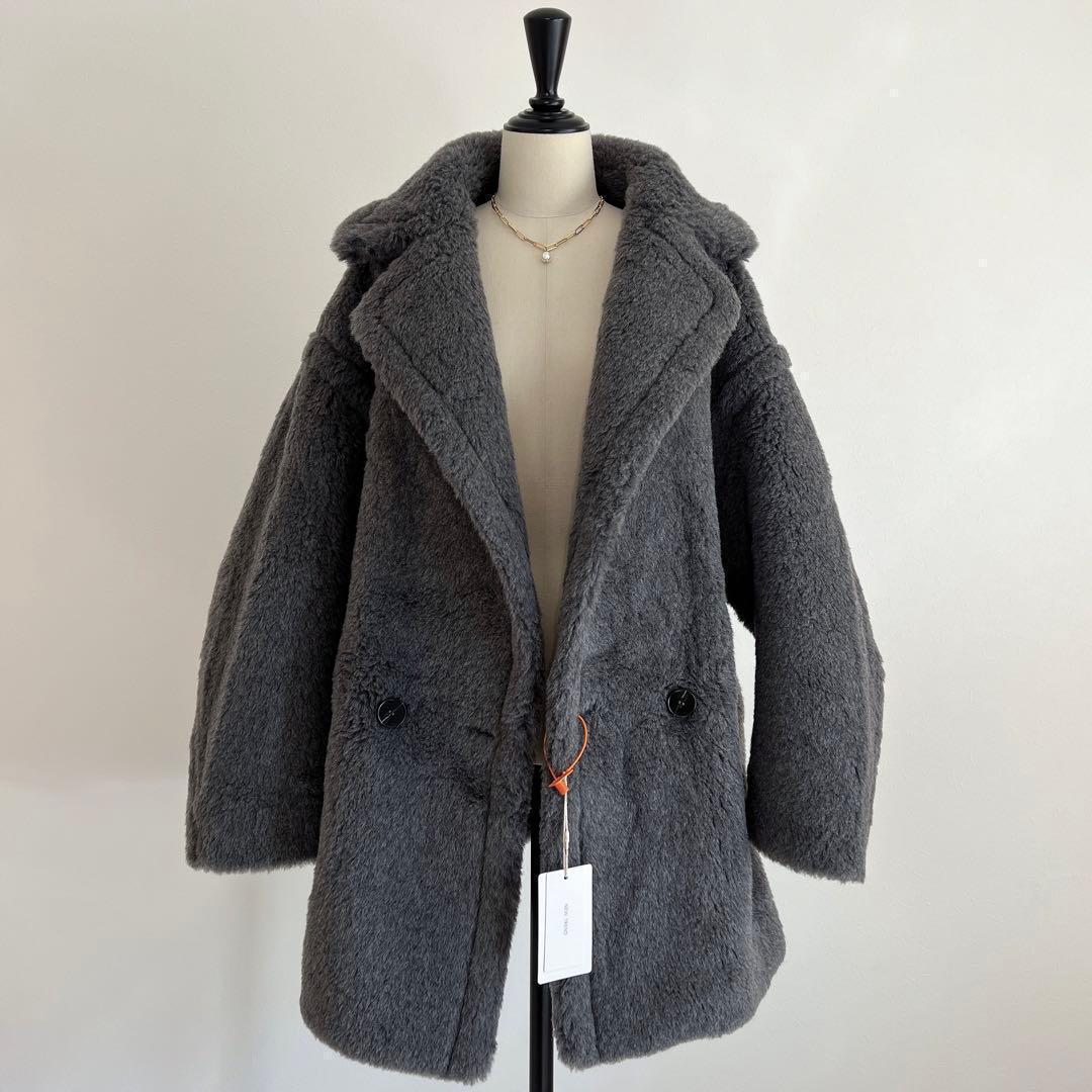 新型最新作❗️新品未使用 ベアショート丈 テディコート グレー