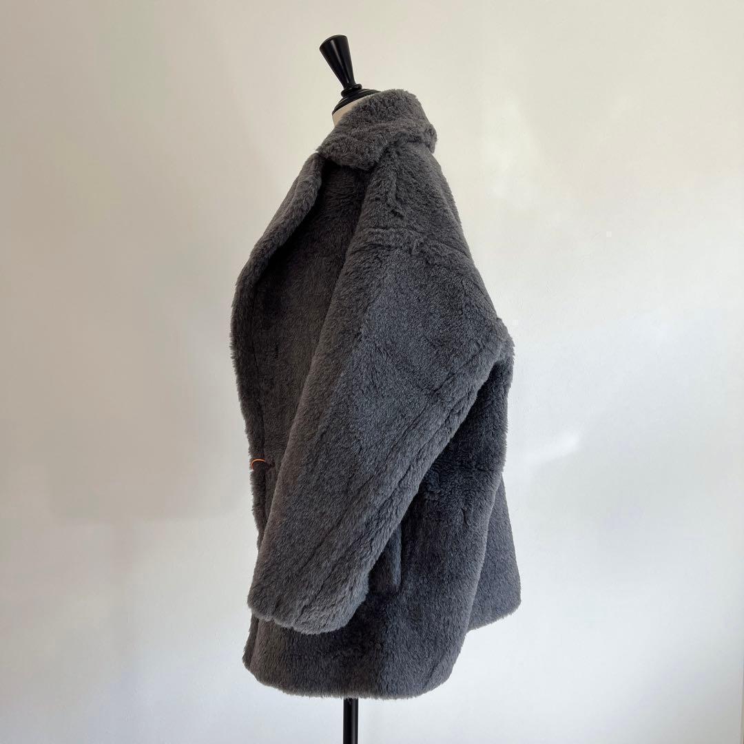 新型最新作❗️新品未使用 ベアショート丈 テディコート グレー