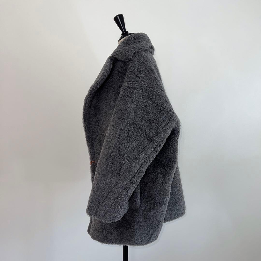 新型最新作❗️新品未使用 ベアショート丈 テディコート グレー
