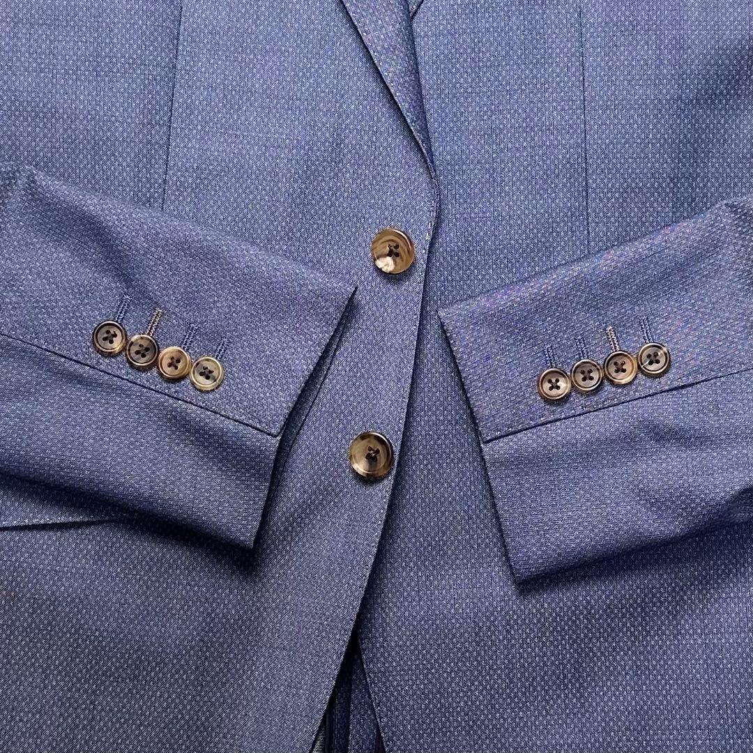 希少品 未使用級 ポールスミス ディファビオ生地 花柄 ブルー M ジャケット