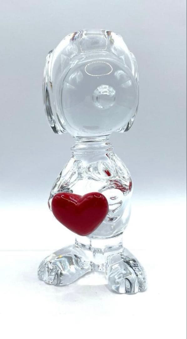 ☆バカラ☆スヌーピー☆クリスタル☆ハート☆美品☆