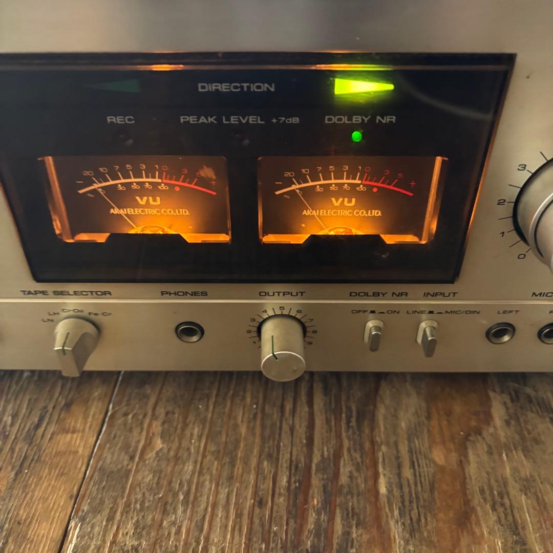 アカイ　CS-732D カセットデッキ　通電のみ