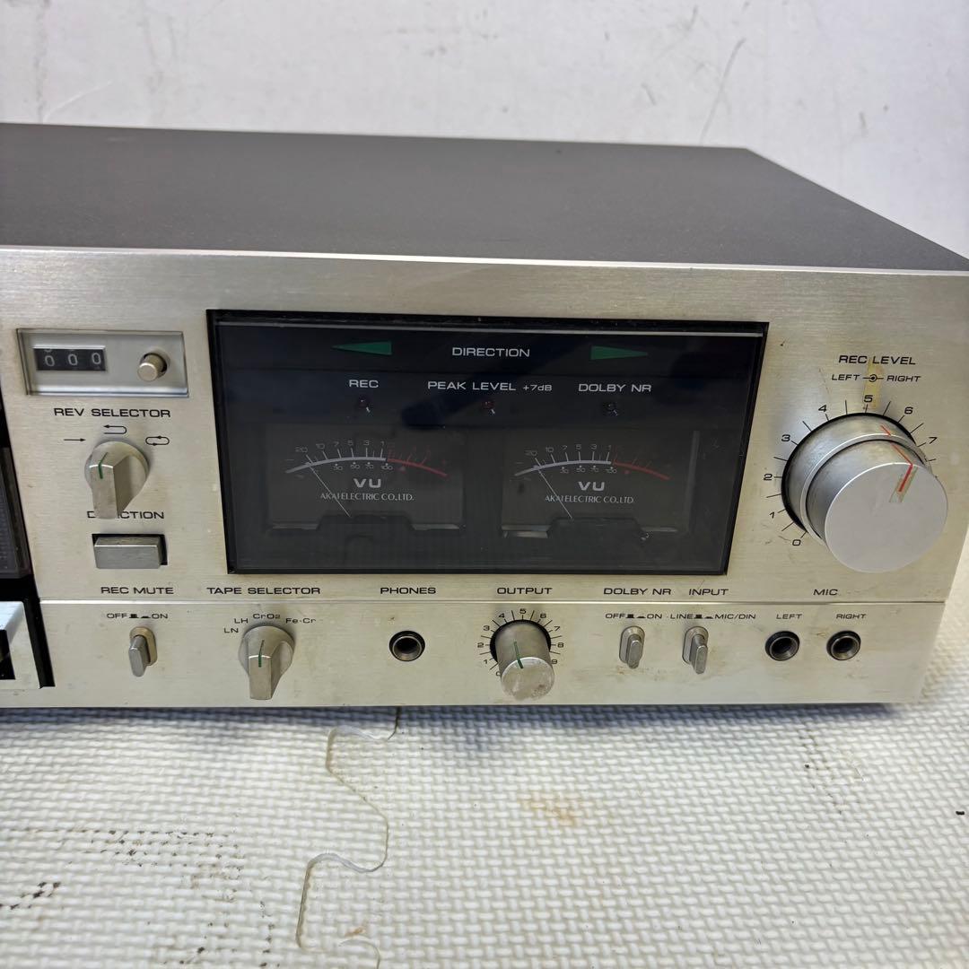 アカイ　CS-732D カセットデッキ　通電のみ