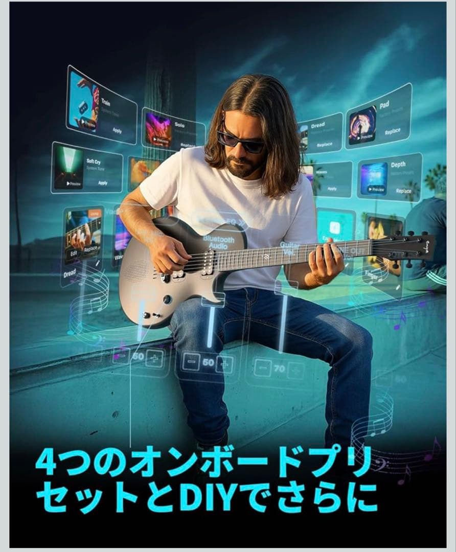 【最終値下げ】Enya Nova GO Sonic アンプ内蔵エレキギター