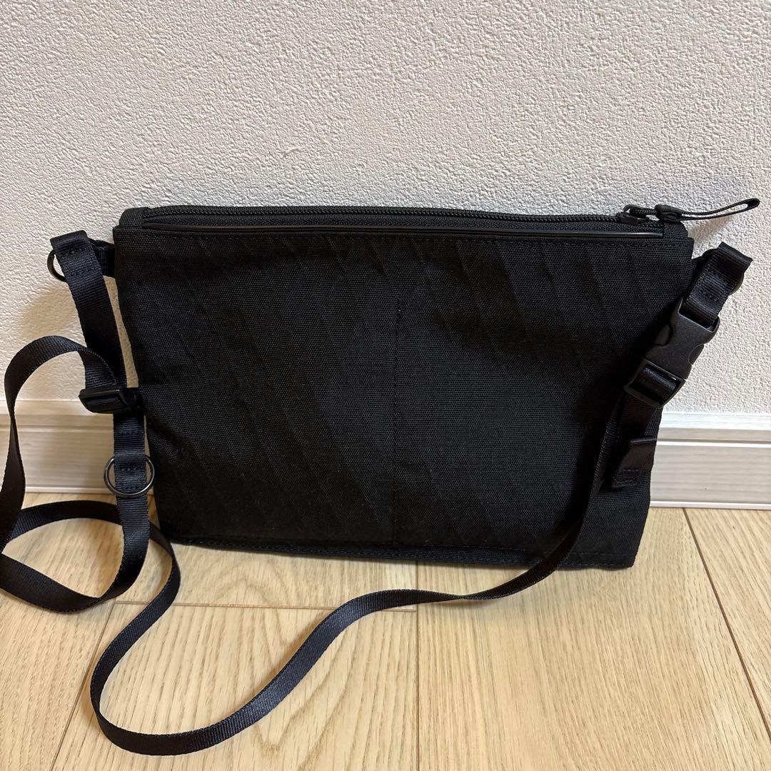 【美品】定価27,500 PORTER ポーター ハイブリッド サコッシュ　黒