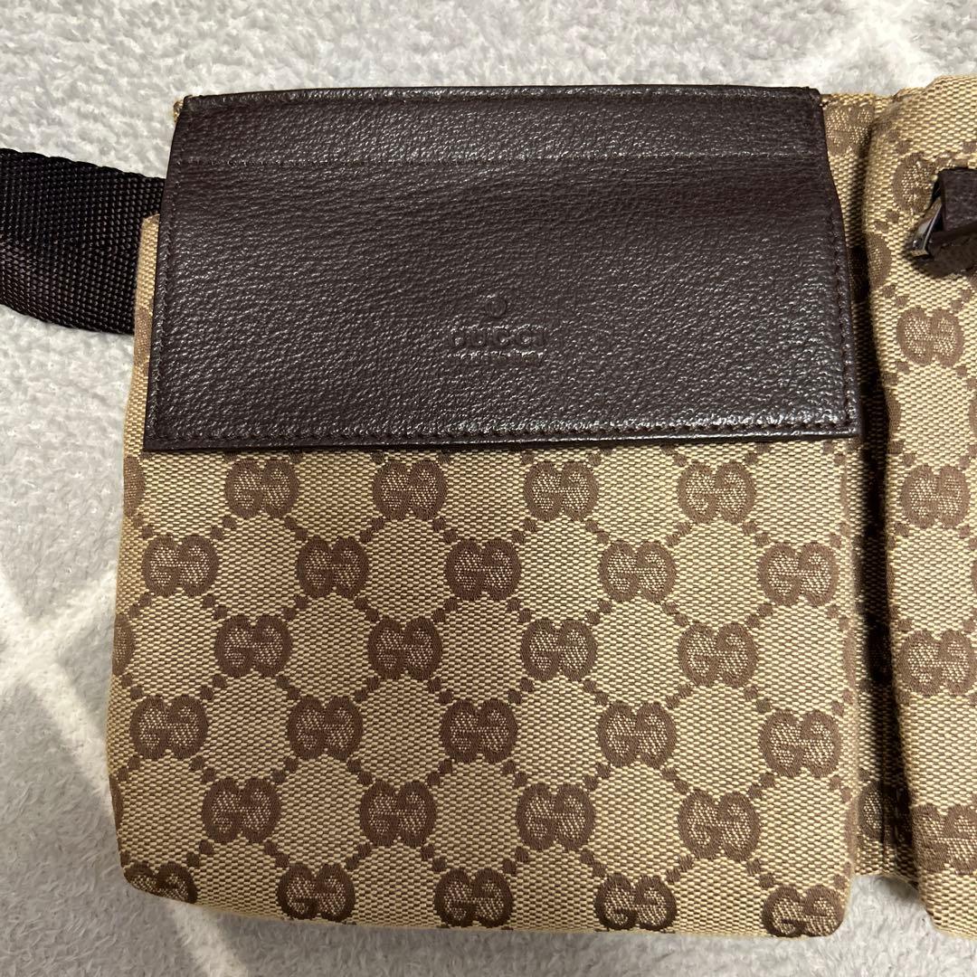 GUCCI ボディバッグ ベージュ/ブラウン　ウエストポーチ