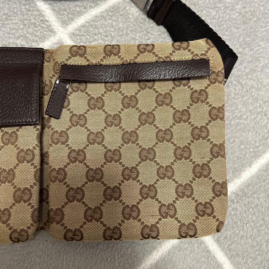 GUCCI ボディバッグ ベージュ/ブラウン　ウエストポーチ