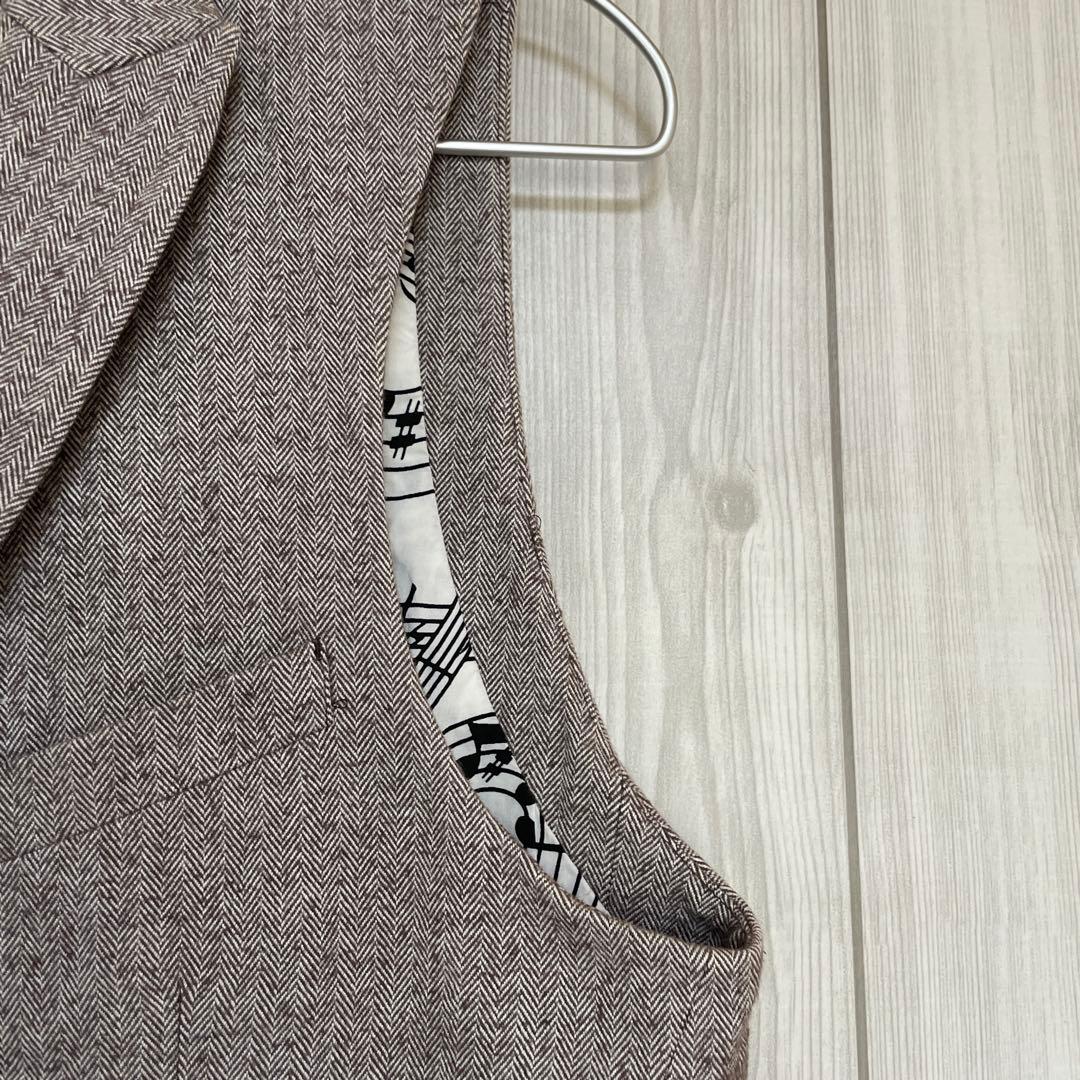 00s Number Nine ボタン テーラーベスト 音符 ナンバーナイン