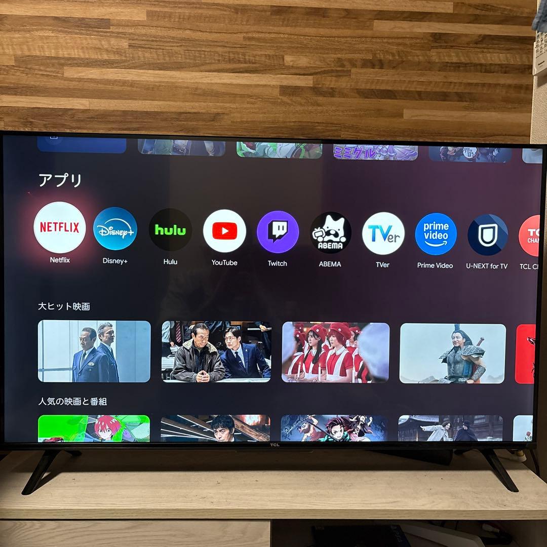 大画面液晶テレビ　TCL43P635 43V型 4K