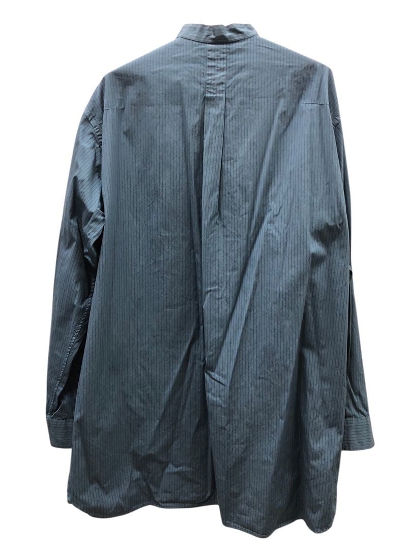 naoki新品 YOKE Stripe Band Collar Shirt