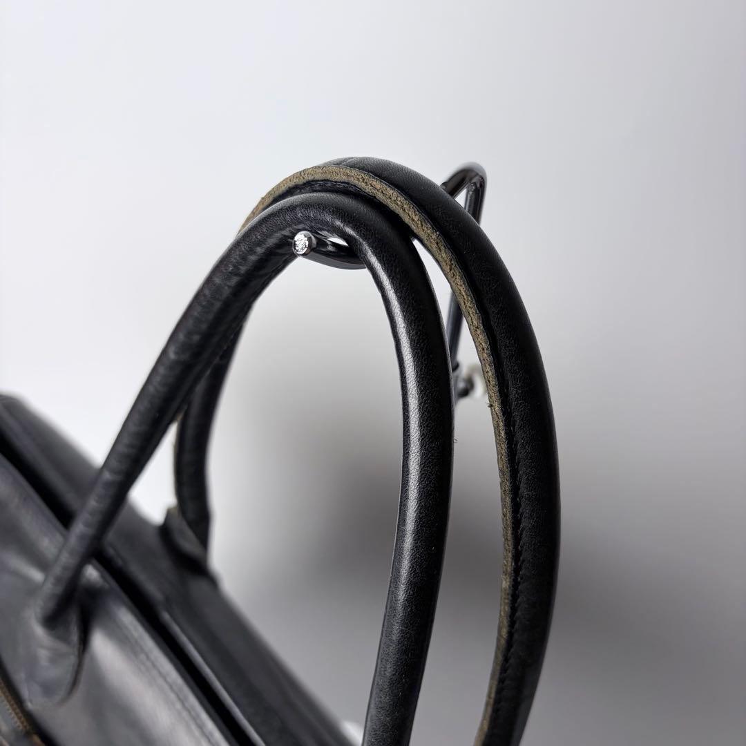 Ryu トートバッグ　ビジネス　2way A4　大容量　レザー　ブラック