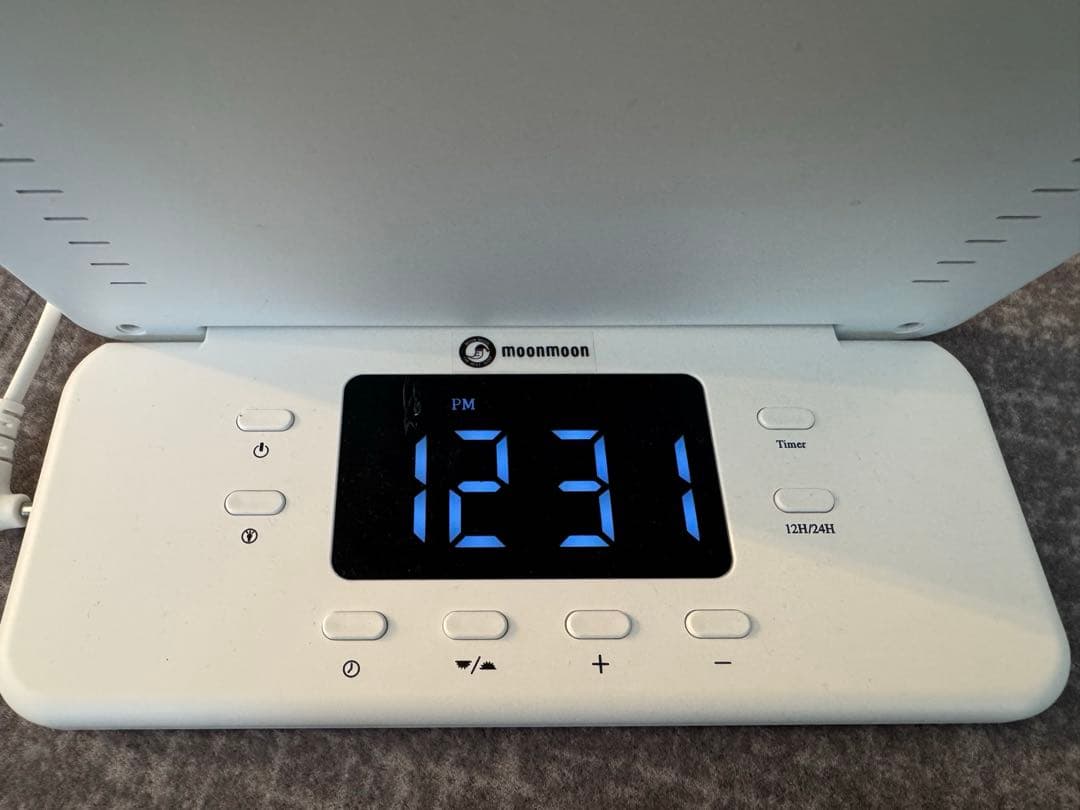 moonmoon トトノエライトプレーン 光 目覚まし時計