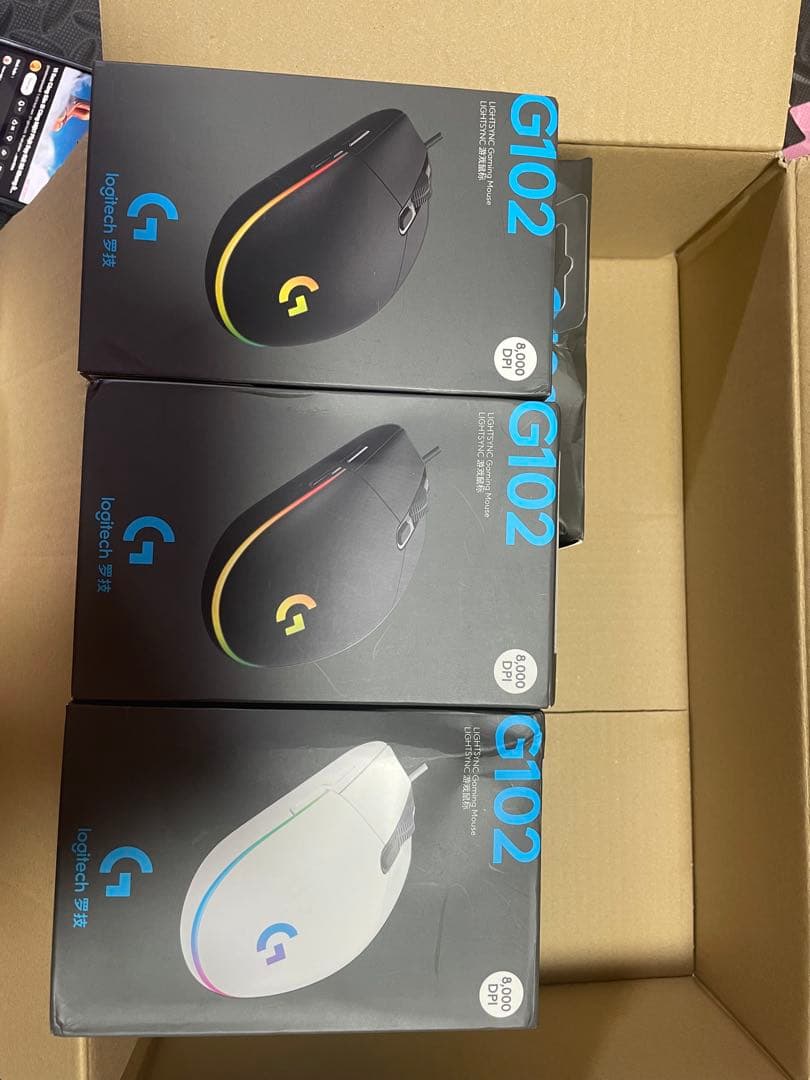 Logitech G102 ゲーミングマウス 10個