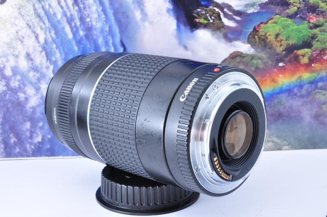 キヤノン Canon 望遠レンズ 迫力の75-300mm レンズフード付き！