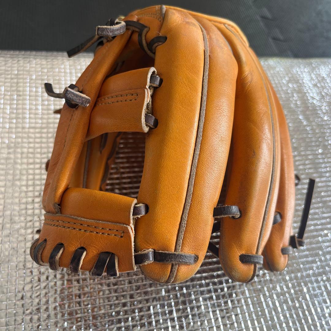 硬式グローブ オレンジ