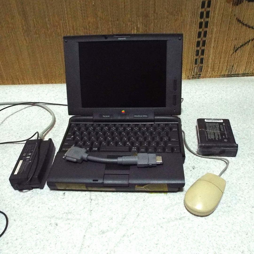 最近不動_ヒンジ崩壊_CF起動_ PowerBook 5300Ce_付属品多数
