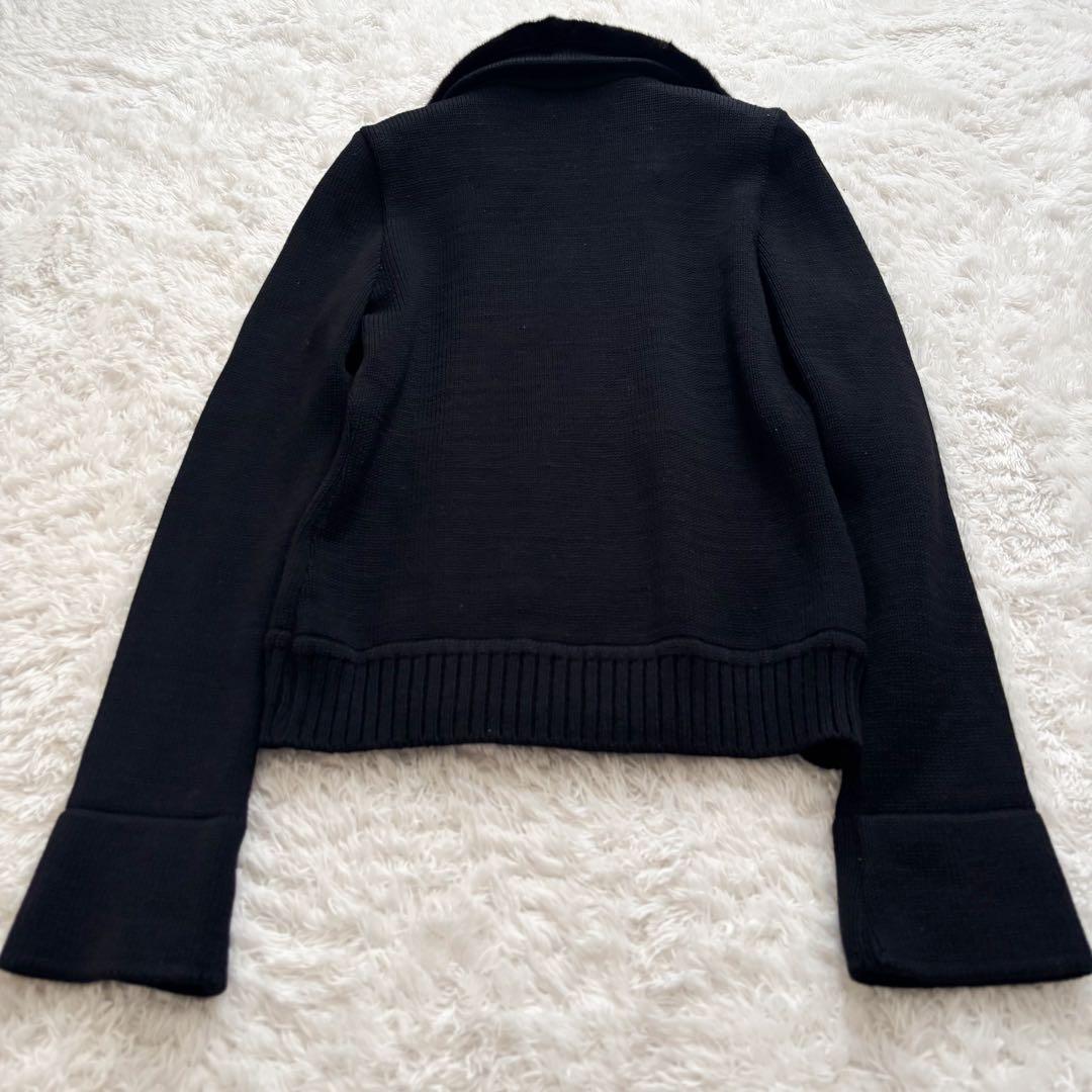 美品・2way✨フォクシーブティック　ミンクファー　ウール ニットジャケット