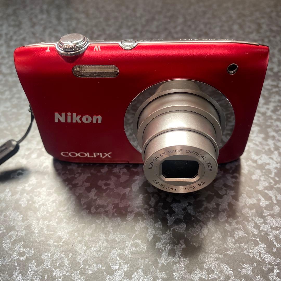 Nikon COOLPIX A100 レッド 本体 他付属品