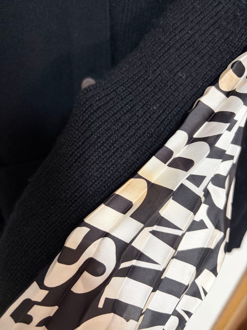 sacai ブラック カーディガン