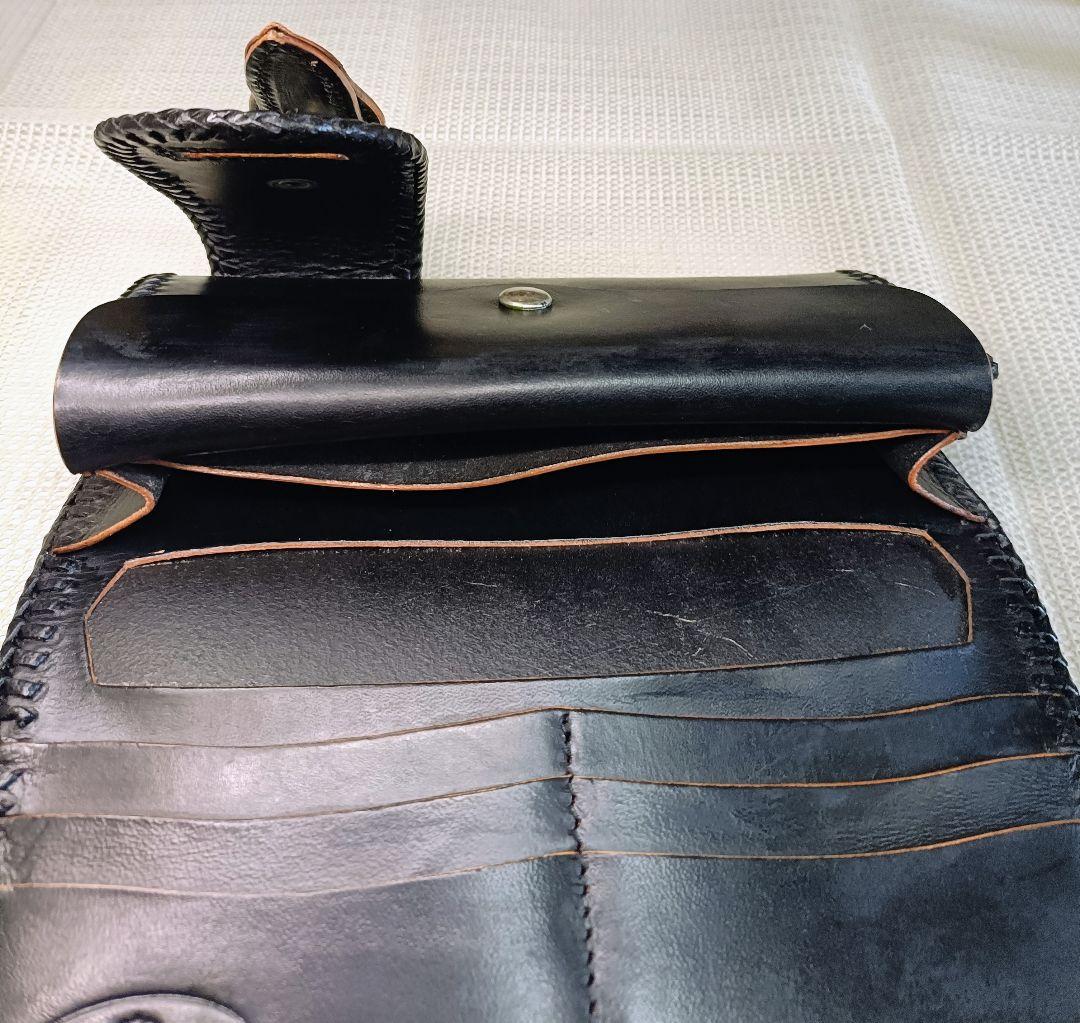 重厚 肉厚 ライダースウォレット バイカーズウォレット ロングウォレット 長財布
