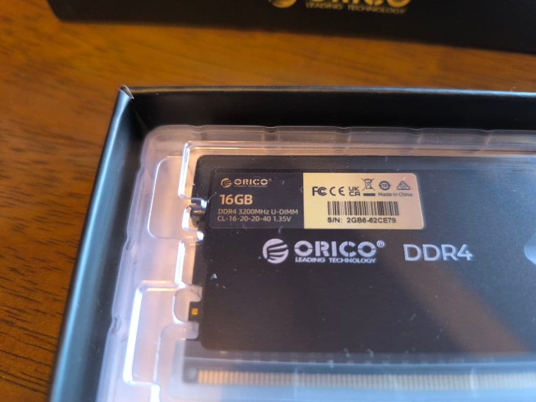 メモリー ORICO DDR4 32GB (2x16GB) 3200MHz