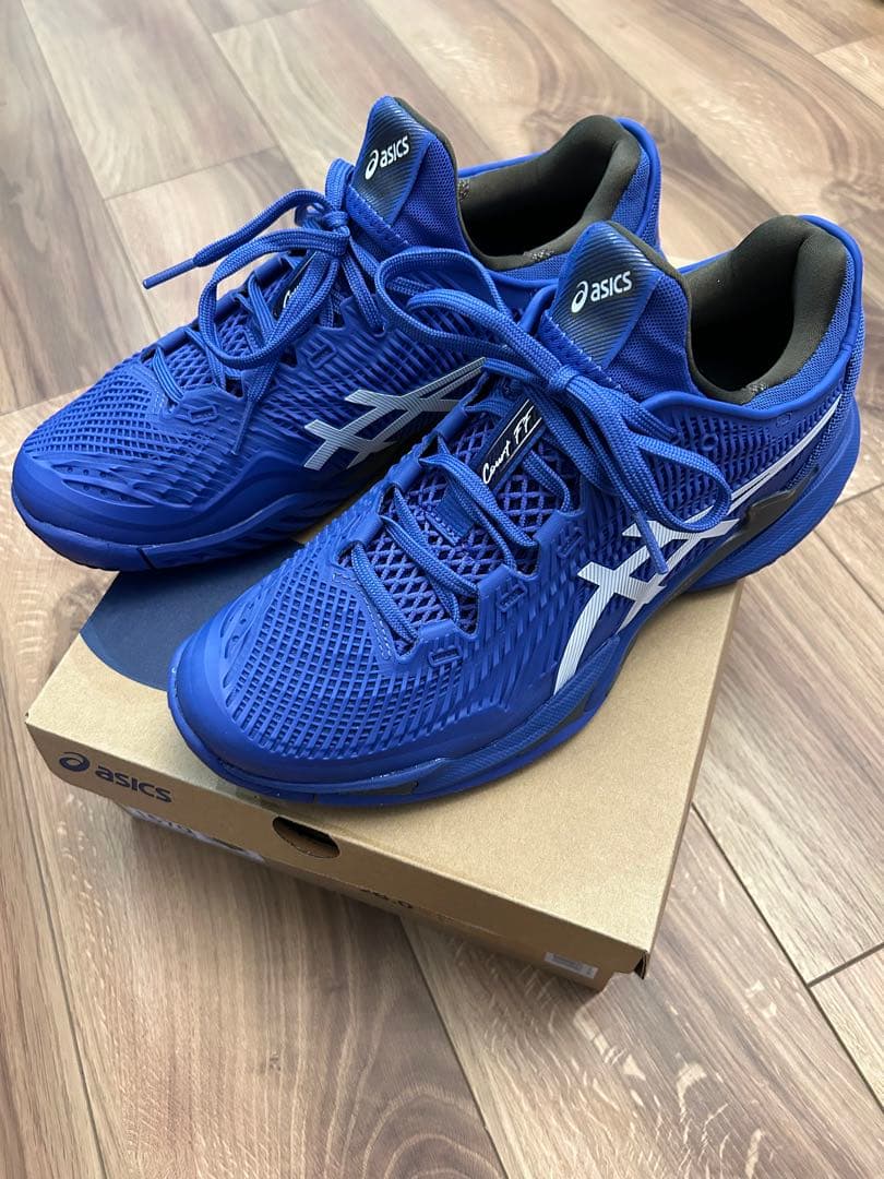 asics Court FF 3テニスシューズ 青 ジョコビッチ　アシックス