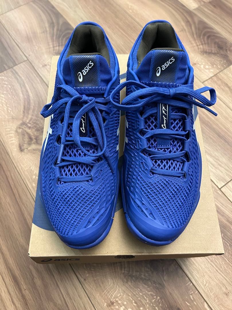 asics Court FF 3テニスシューズ 青 ジョコビッチ　アシックス