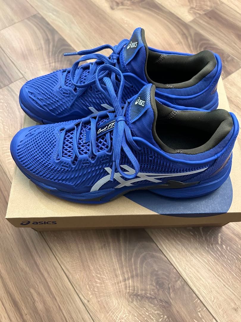 asics Court FF 3テニスシューズ 青 ジョコビッチ　アシックス