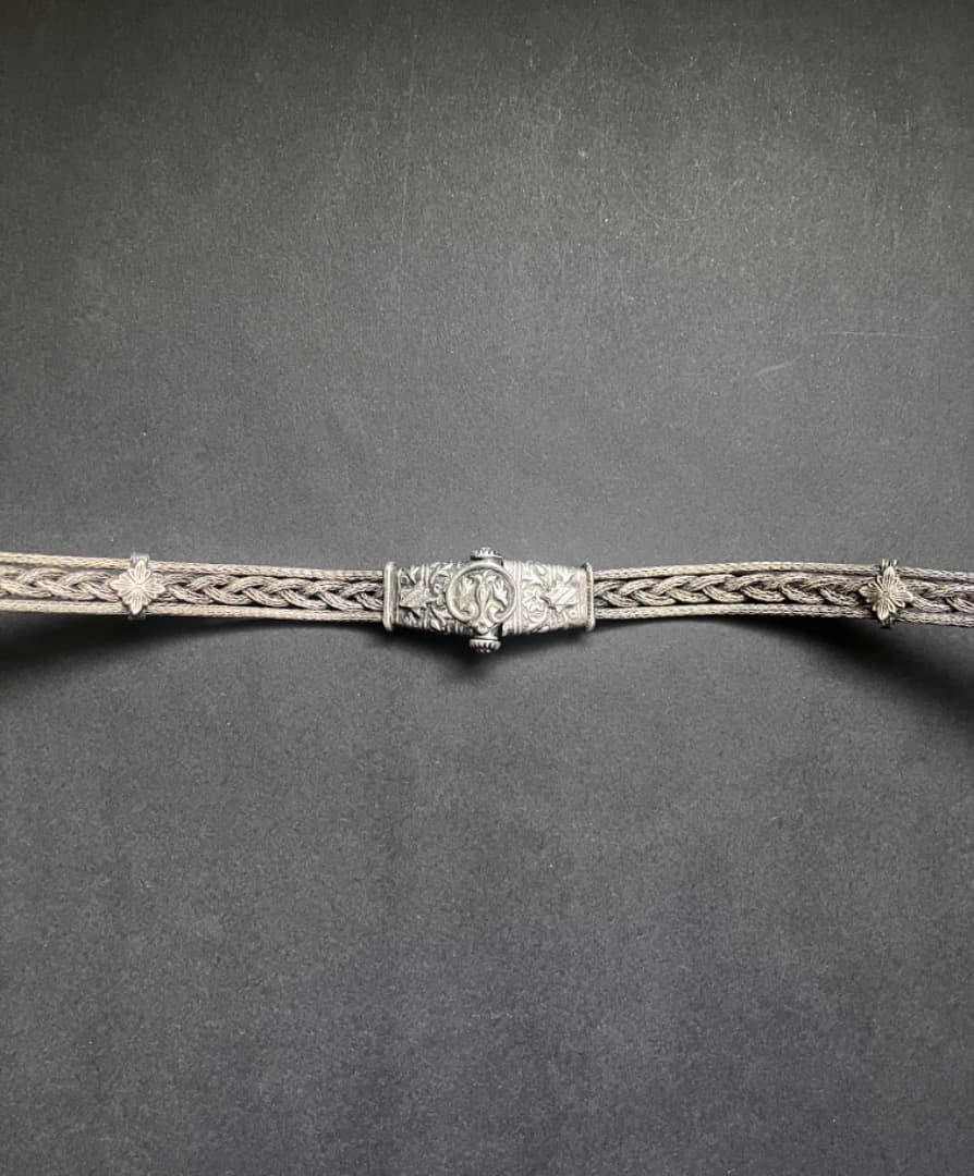 ベリーダンス　インド　ベルト　ヴィンテージ　アンティーク　オールドシルバー　銀製