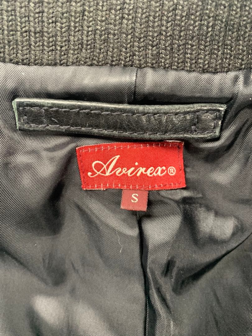 2月1日までうきち！Avirex 黒 レザージャケット G-1 S