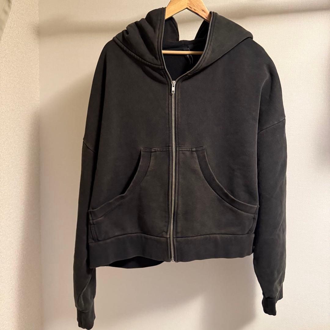 ENTIRE STUDIOS ETERNAL ZIP ウォッシュドブラック M