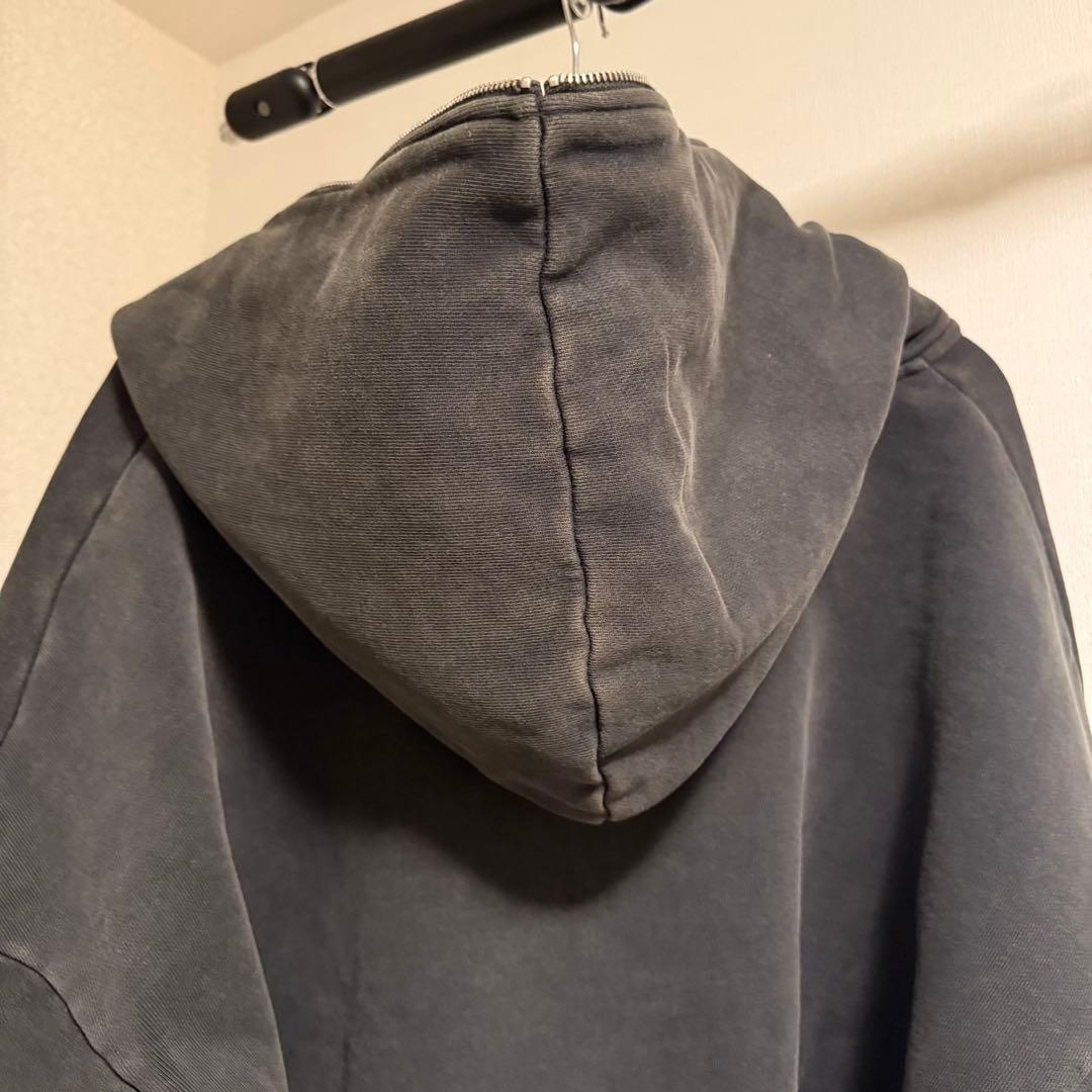 ENTIRE STUDIOS ETERNAL ZIP ウォッシュドブラック M