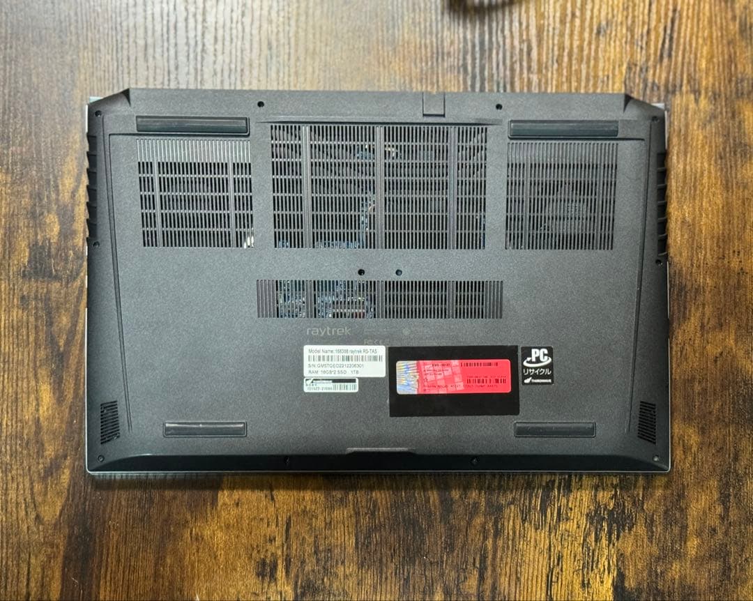 raytrek R5-TA5 32GB クリエイター/ゲーミングノートpc