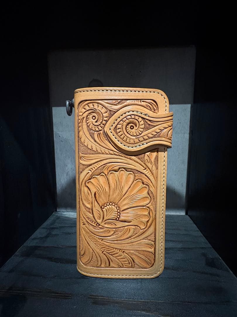 【最終価格】FUNNY ファニー　カービング　ライダースウォレット