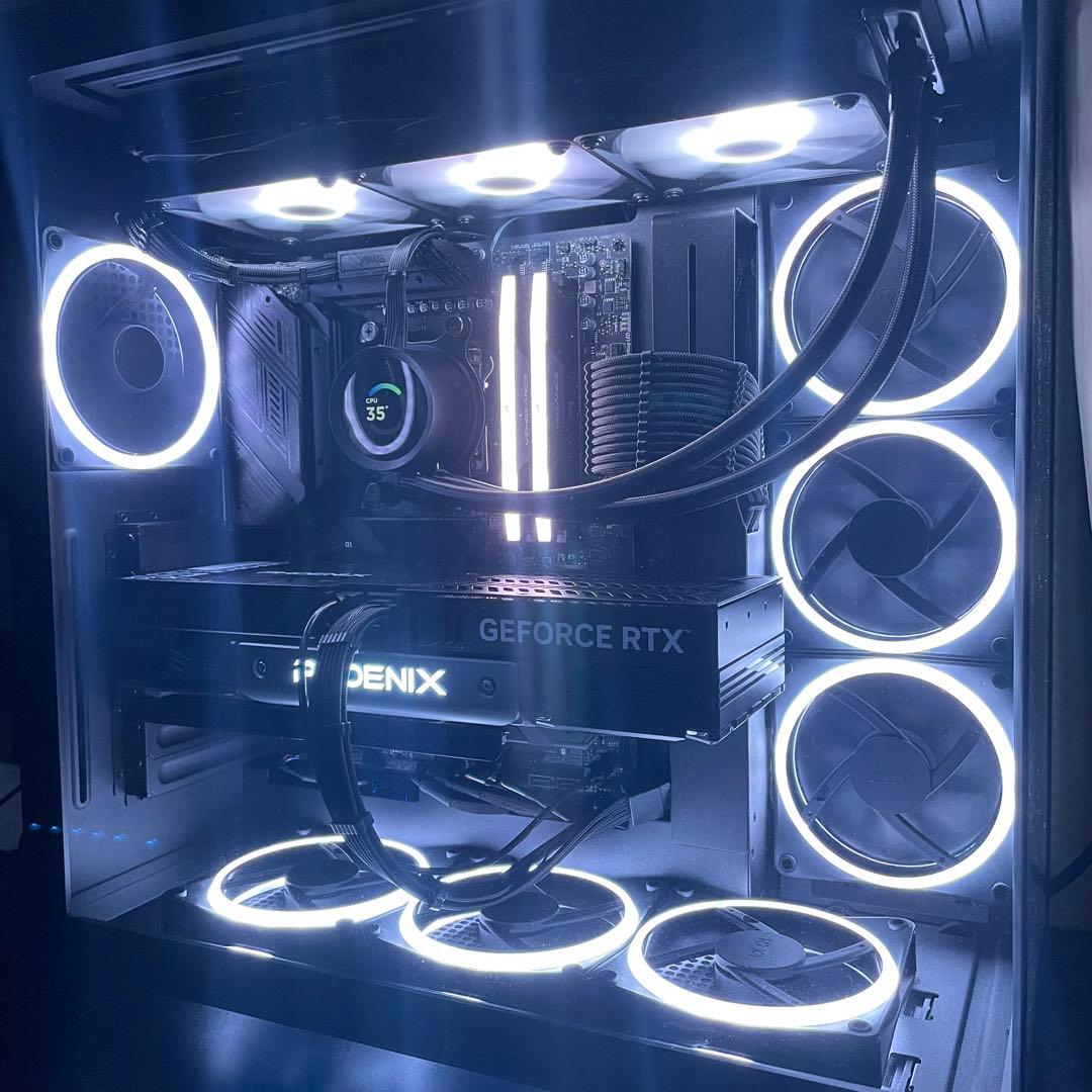 【値下げ中】NZXT H9 FLOW/RGBファン7個/コントローラー3個