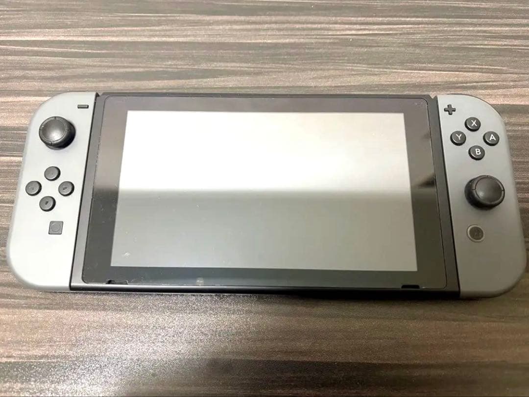 Nintendo Switch 本体 グレー 保護フィルムあり/パッド付き