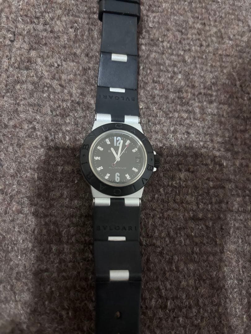 【正規品】ブルガリ アルミニウム AL32TA ダイヤ付き
