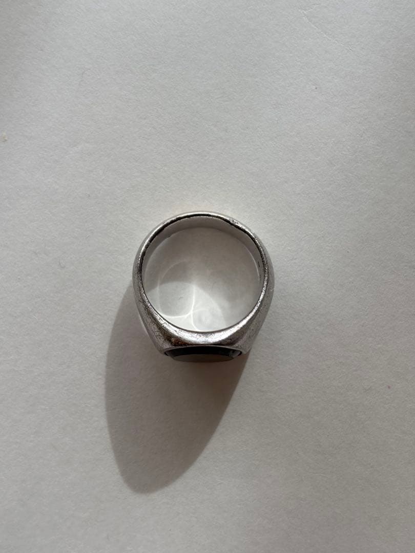 TOM WOOD トムウッドリングシルバー サイズ不確定　指輪　ブラックストーン