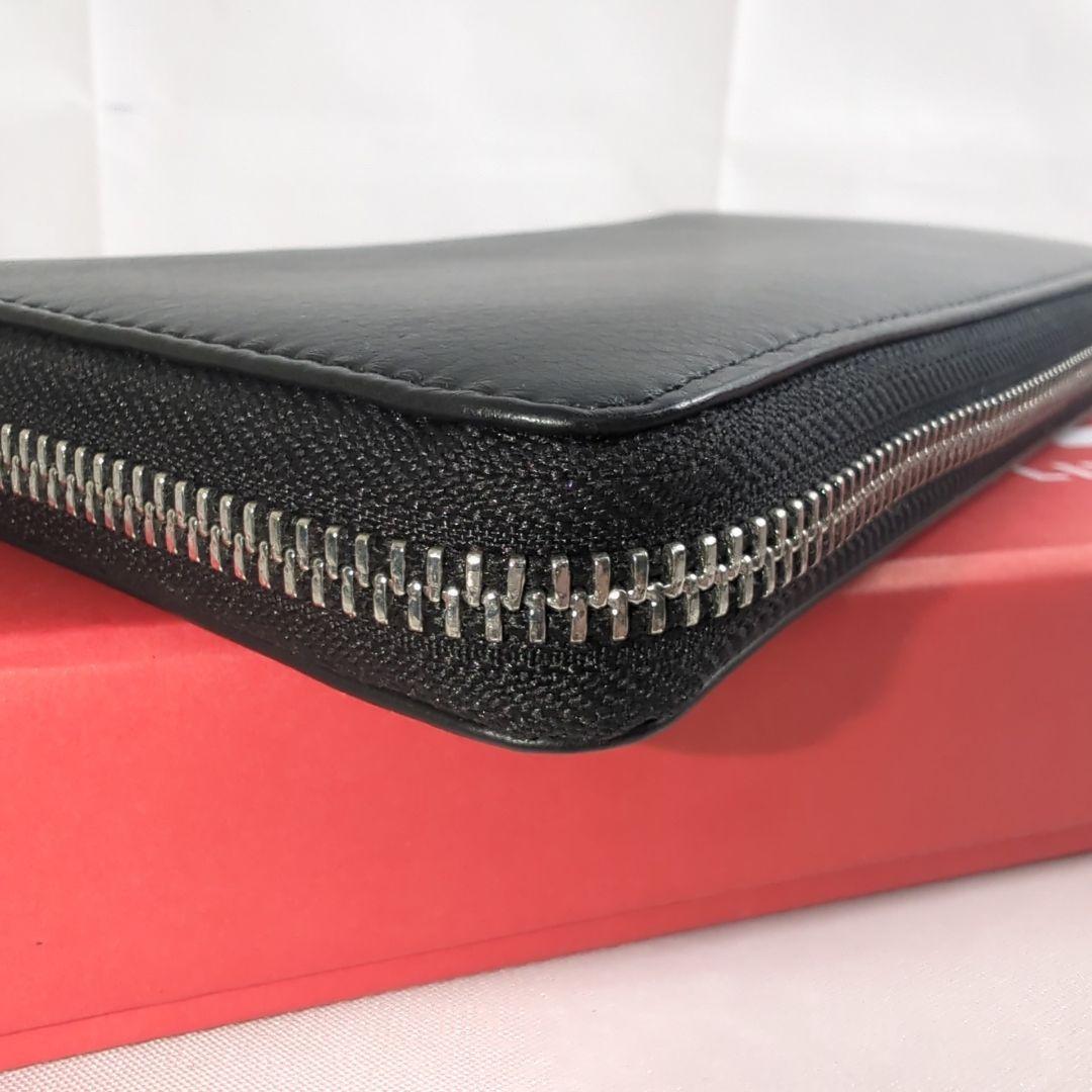 【美品】DIESEL ディーゼル 長財布 D ロゴ ジッピー ラウンド ジップ