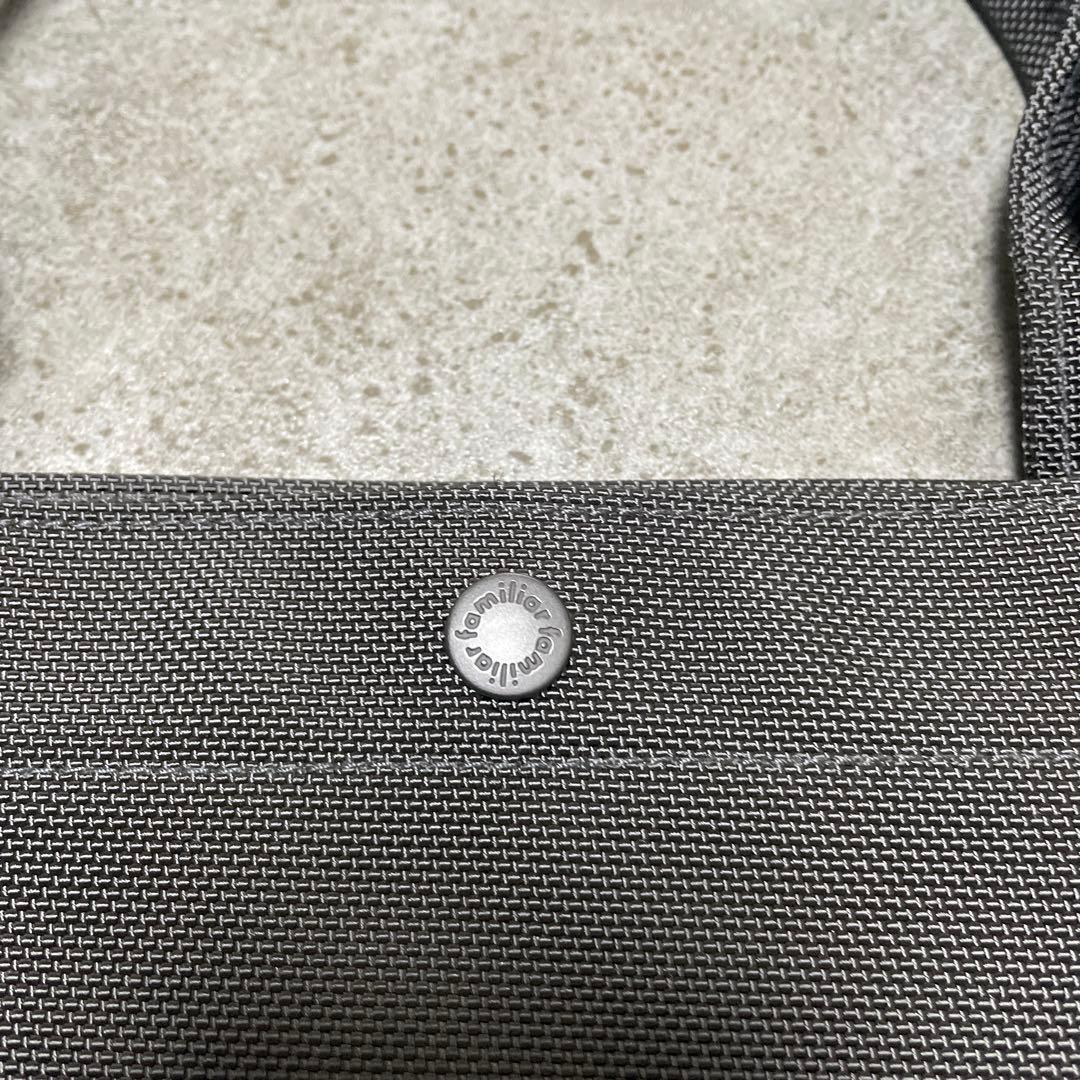 完売 familiar リボン付 トートバッグ　お受験 マザーズバッグ 黒