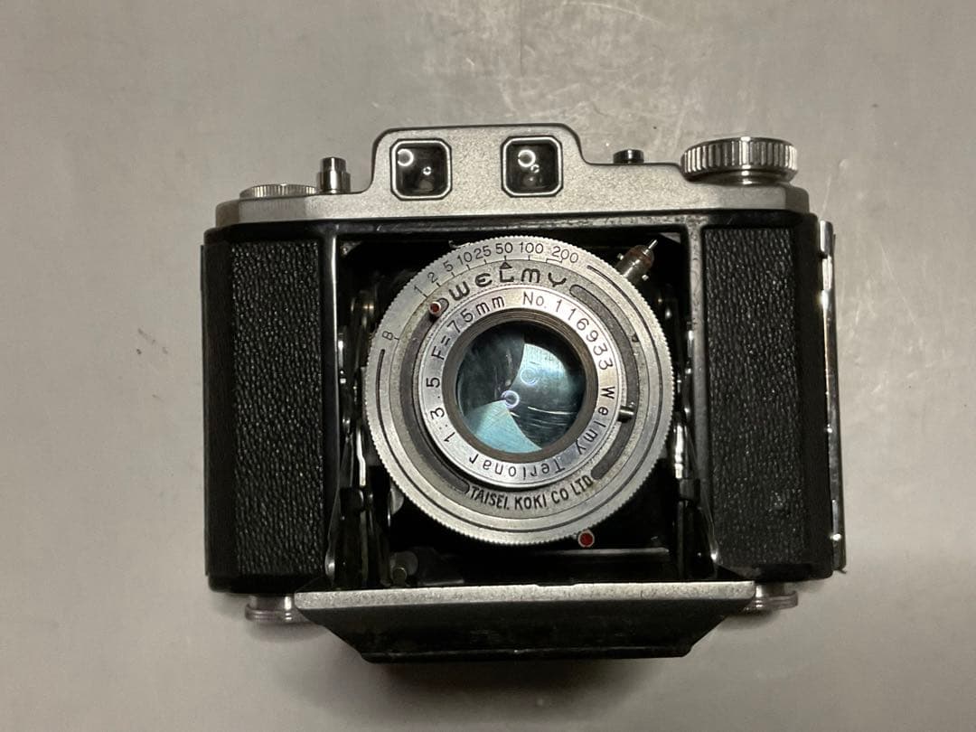 タイセー／ウエルミー6。蛇腹式カメラ。【クラッシックカメラ　美品ケース付き】。