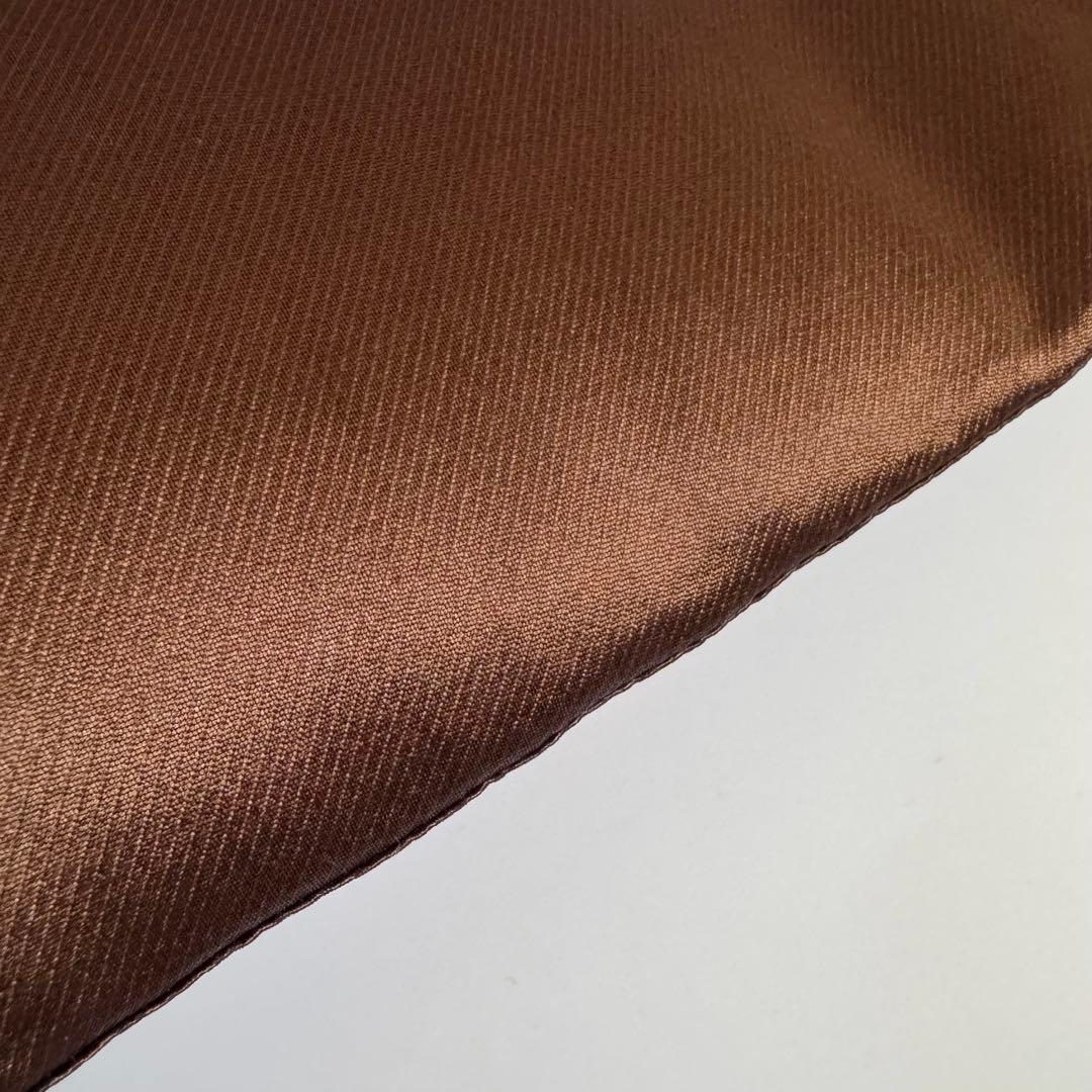 春コーデ CYCLASシルク混トラペーズスカート ブラウン 美品 シクラス