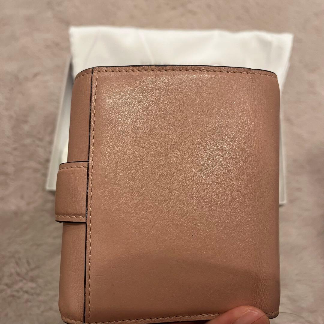 【箱付き】JIMMY CHOO ピンク ビジュー 二つ折り財布 小銭入れなし☆