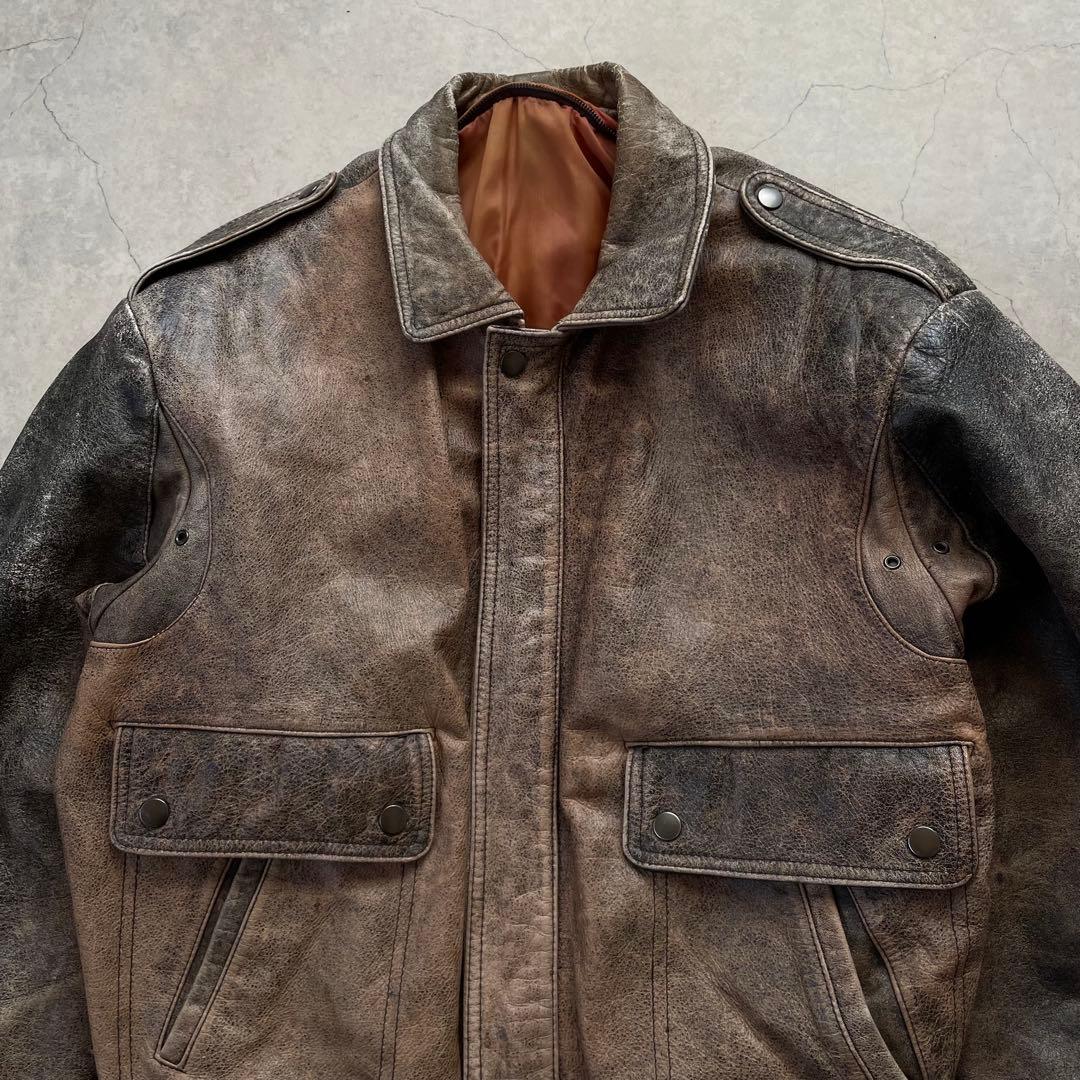 A-2 レザージャケット フライトジャケット 牛革