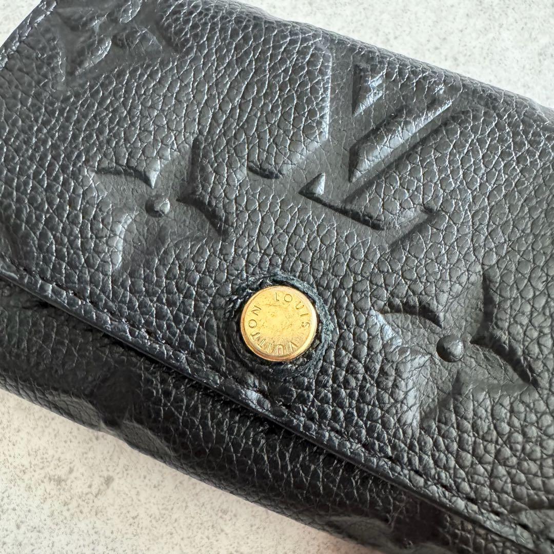 ルイヴィトン　キーケース　6連　モノグラムアンプラント　ミュルティクレ　黒