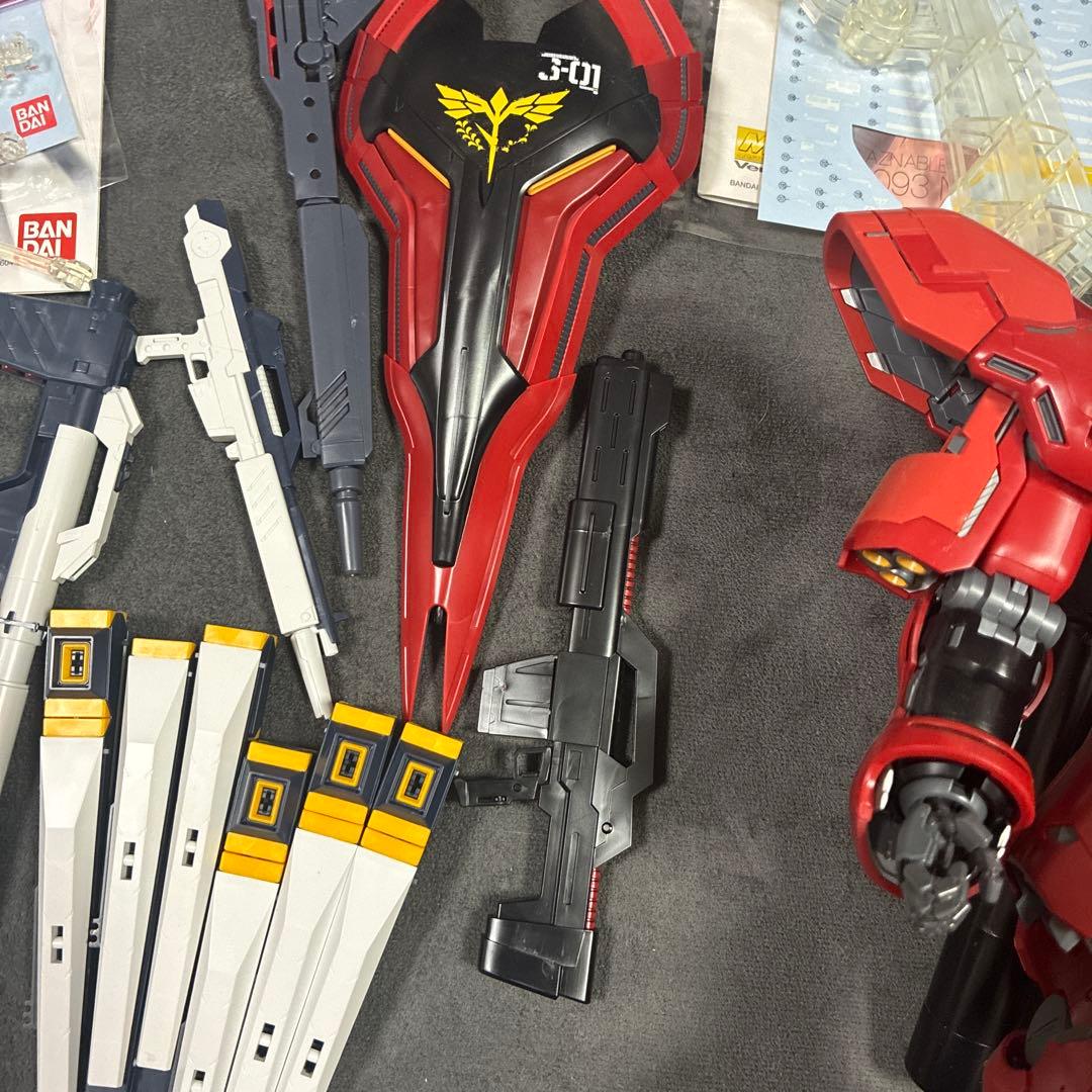 シ*グ様 ガンプラ（説明書付き）ジャンク品　MGνガンダム+サザビー　ver.K