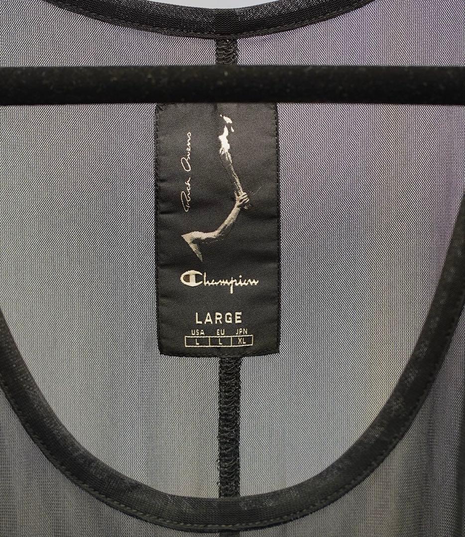 Rick Owens × Champion/シアータンクトップ ブラック L